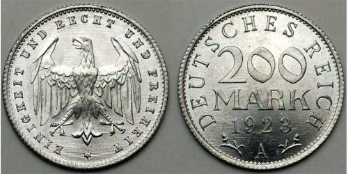 200 Mark República de Weimar (1918-1933) Aluminio 