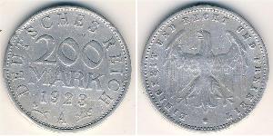 200 Mark Weimar Republic (1918-1933) Aluminium 