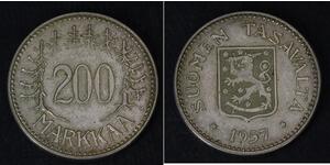 200 Mark Finlande (1917 - ) Argent 