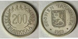 200 Mark Finlande (1917 - ) Argent 