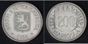 200 Mark Finlande (1917 - ) Argent 