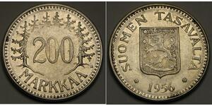 200 Mark Finlande (1917 - ) Argent 