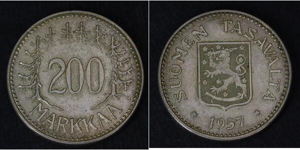 200 Mark Finlandia (1917 - ) Argento 