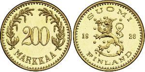 200 Mark Finlande (1917 - ) Or 