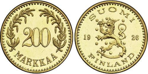 200 Mark Finlande (1917 - ) Or 