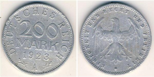 200 Mark 魏瑪共和國 (1919 - 1933) 铝 