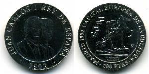 200 Peseta Royaume d’Espagne (1976 - ) Cuivre/Nickel 