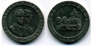 200 Peseta Royaume d’Espagne (1976 - ) Cuivre/Nickel 