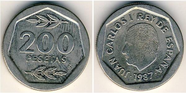 200 Peseta Royaume d’Espagne (1976 - ) Cuivre/Nickel 