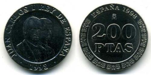 200 Peseta Regno di Spagna (1976 - ) Rame/Nichel 