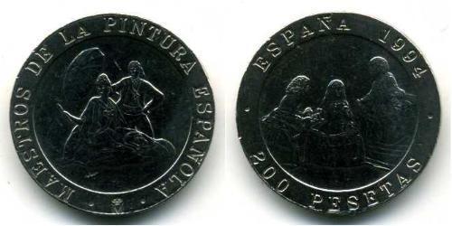 200 Peseta Regno di Spagna (1976 - ) Rame/Nichel 