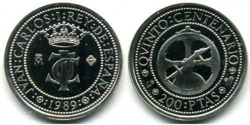 200 Peseta Reino de España (1976 - ) Silber 