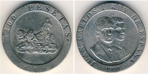 200 Peseta 西班牙 銅/镍 