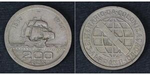 200 Reis Brésil Argent 