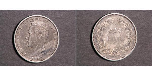 200 Reis Royaume de Portugal (1139-1910) Argent 