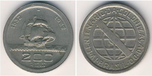 200 Reis Brazil Copper/Nickel 