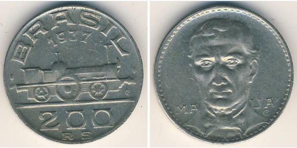 200 Reis Brésil Cuivre/Nickel 