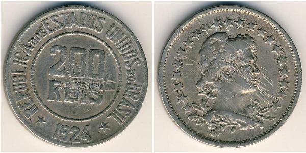 200 Reis Brasilien Kupfer/Nickel 