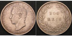200 Reis Reino de Portugal (1139-1910) Plata 