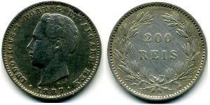 200 Reis Reino de Portugal (1139-1910) Plata 