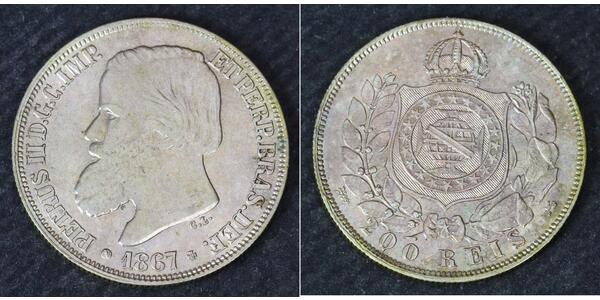 200 Reis Brasilien Silber 