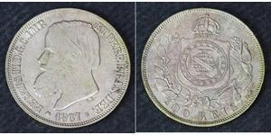 200 Reis Brazil Silver 