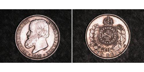 200 Reis Brazil Silver 