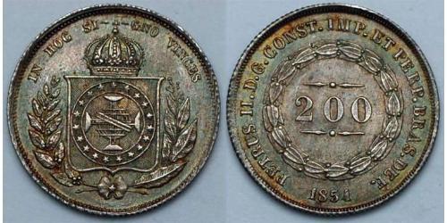 200 Reis 巴西帝國 (1822 - 1889) 銀 