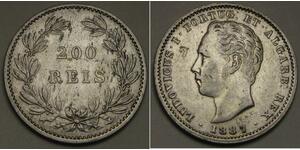 200 Reis 葡萄牙王國 (1139 - 1910) 銀 