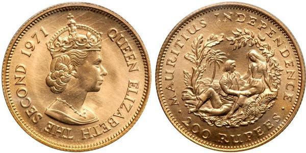 200 Rupee Mauritius Gold Elizabeth II (1926-2022)