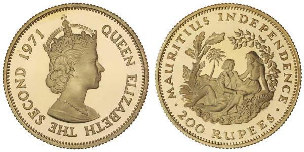 200 Rupee Maurice Or Elizabeth II (1926-2022)