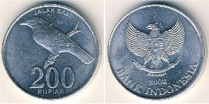 200 Rupiah Indonesia Aluminium 