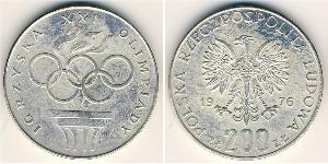 200 Zloty Repubblica Popolare di Polonia (1952-1990) Argento 