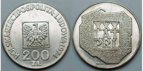 200 Zloty República Popular de Polonia (1952-1990)  
