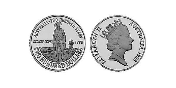 200 Доллар Австралия (1939 - ) Золото Елизавета II (1926-2022)