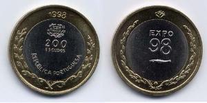 200 Ескудо Португальська Республіка (1975 - ) Біметал 