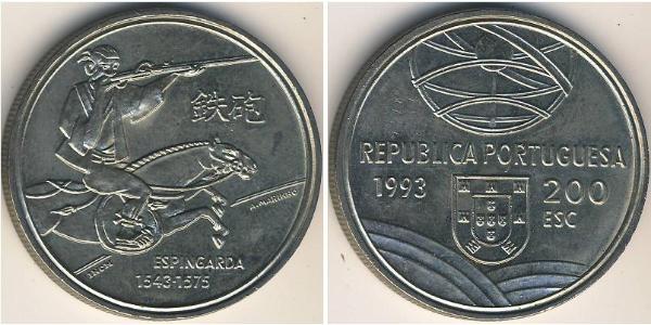 200 Ескудо Португальська Республіка (1975 - ) Нікель/Мідь 