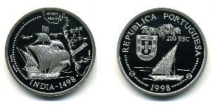 200 Ескудо Португальська Республіка (1975 - ) Срібло 