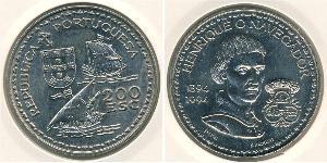 200 Ескудо Португальська Республіка (1975 - ) Срібло 