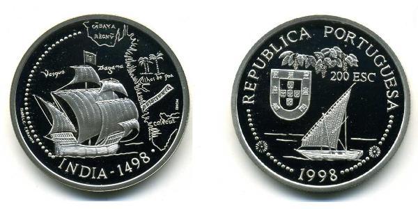 200 Ескудо Португальська Республіка (1975 - ) Срібло 
