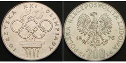 200 Злотий Польща Срібло 