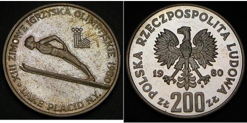 200 Злотый Польша Серебро 