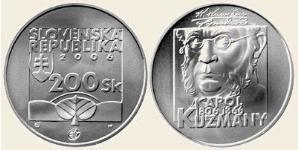 200 Крона Словакія Мідь/Срібло 