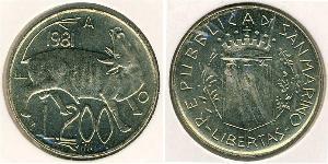 200 Лира Сан-Марино Никель/Медь 