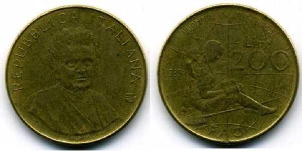 200 Ліра Італія Бронза/Алюміній 