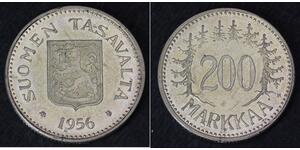 200 Марка Финляндия (1917 - ) Серебро 