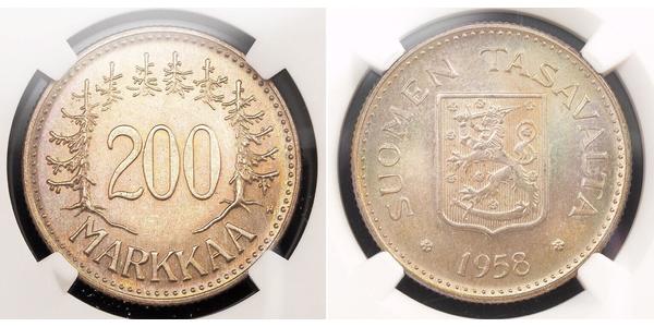 200 Марка Фінляндія (1917 - ) Срібло 