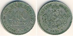 200 Рейс Бразильська імперія (1822-1889) Нікель/Мідь 