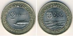 200 Эскудо Португальская Республика (1975 - ) Биметалл 