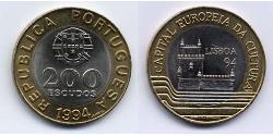 200 Эскудо Португальская Республика (1975 - ) Биметалл 